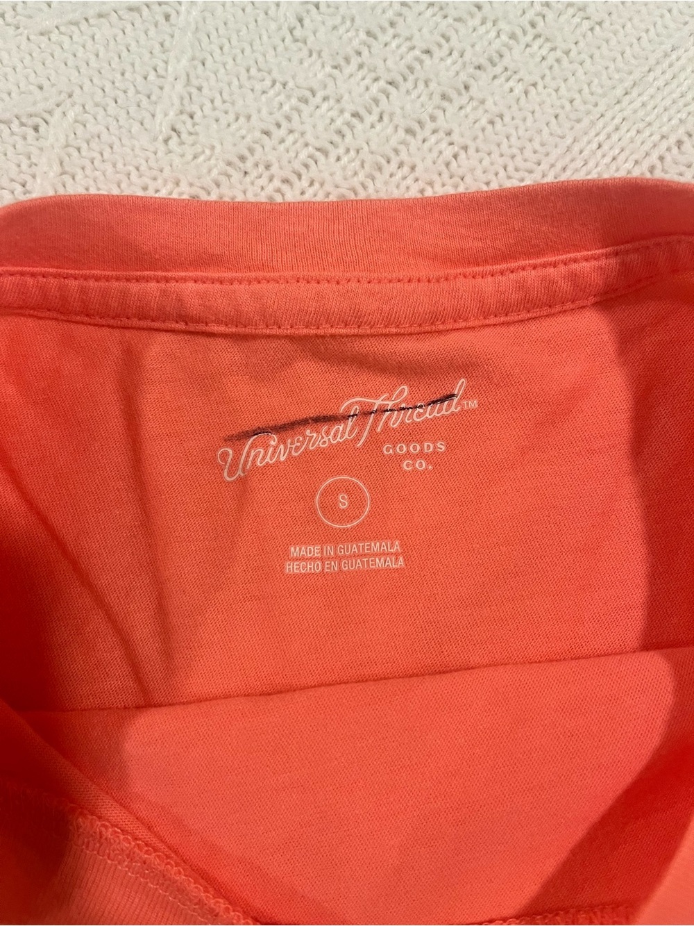 Universal Thread Peach Short Sleeve Tee - Size Small - Picture 3 of 6